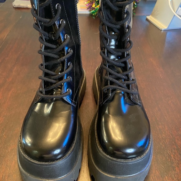 Dolls Kill Shoes - Dolls Kill Black Combat Boots